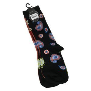 Ozone Design Women's Figures Embroidered Signature Socks Navy Blue Sz OS DM10